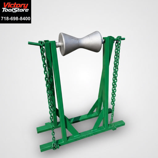 McElroy Mfg Large 48” Heavy Duty Pipe Support Roller Stand USA Made #2 — photo 2