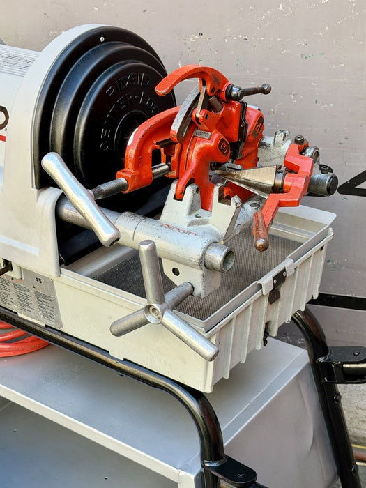 RIDGID® 1822-I Auto Chuck Pipe Threader with 815A HSS Dies & Cart, Excellent ✅