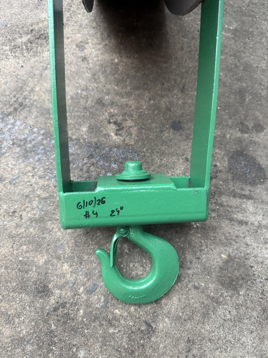 Greenlee 24 inch  4000lbs  Sheave Cable Puller  Tugger.  Works Fine. 6/10 #4