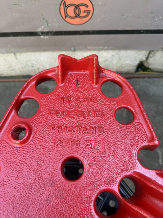Ridgid 450 Tristand Portable Chain Pipe Vise 1/8" to 5" Tripod Stand Nice #3