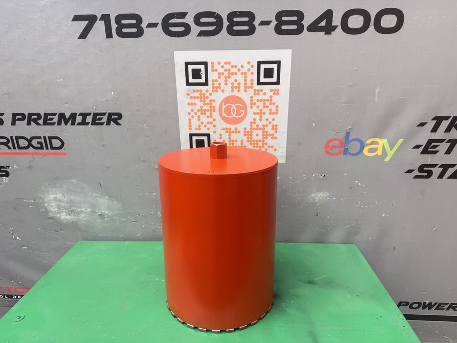 Diteq 14"  Wet Diamond Concrete Core Drill Bit   Mint Condition.