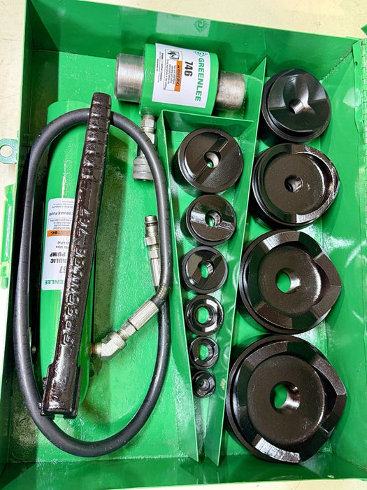 Greenlee 7310SB Slug Buster KO Knockout Punch Set 1/2" - 4" , 767 Pump & Box BG4