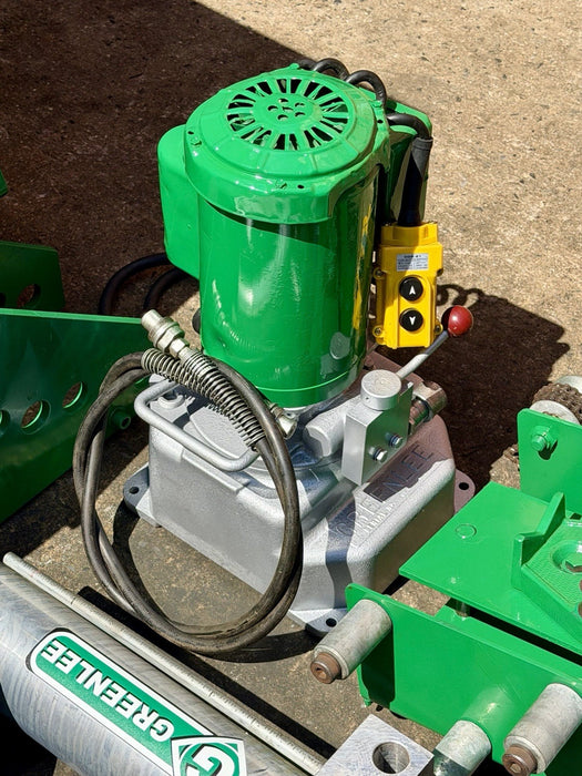 Greenlee 885 Hydraulic Pipe Bender 1-1/4 - 5 Rigid IMC, 960 Pump 1802 Table Mint