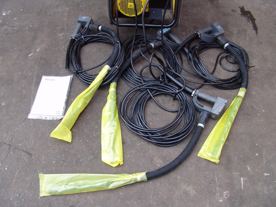 ATLAS COPCO CFG67 HIGH FREQUENCY HONDA GENERATOR WITH 4 CONCRETE VIBRATORS NEW!