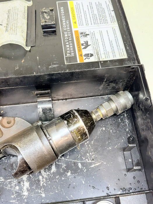 BURNDY REVOLVER HYPRESS Y750 Hydraulic Crimper With 5 Die Sets