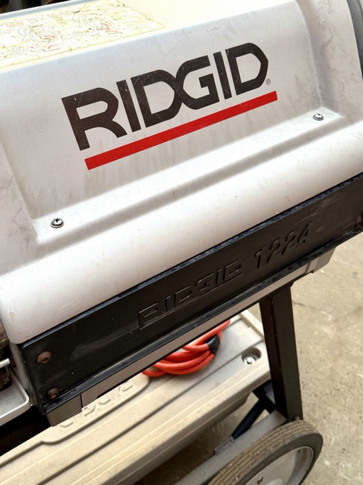 Ridgid 1224 Threader Pipe Threading Machine 1/2 to 4” 714 ,711 Dies Tested  MINT