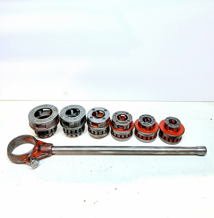 Ridgid 12-R Pipe Threader Die Head Set & Ratchet Head 12R  1/2" - 2" Dies #BG3