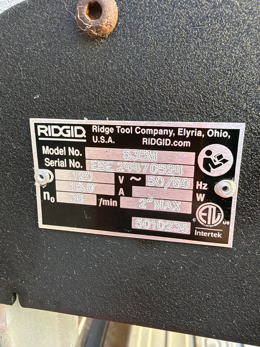 2024  RIDGID 535 V3 Pipe Threading Machine w/ Universal Cart & 811A Dies ET2