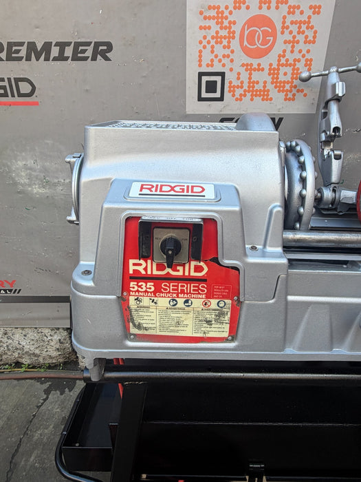Refurbished Ridgid 535 V3 Pipe Threader 1/2"-2" Threading Machine 811A Dies Cart