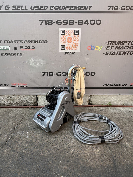 American Sanders 12' 3 Phase Sander Essex Silverline Drum Sander Mint Shape