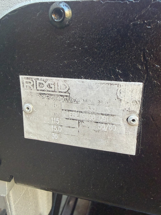 Refurbished Ridgid 535 V3 Pipe Threader 1/2"-2" Threading Machine 811A Dies Cart