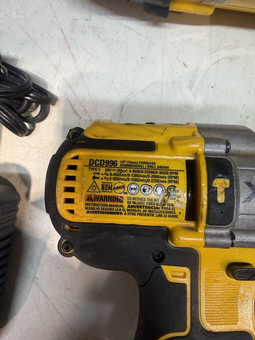 DEWALT DCS380 20V  Cordless Reciprocating Saw, DCD996 Hammer drill, DCB115 Char
