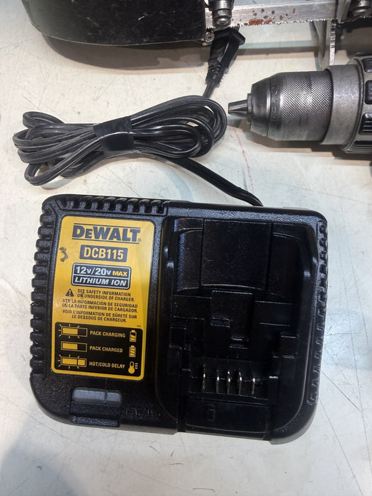 Dewalt DCD996 20V XR 1/2" Cordless Hammer Drill, DCS371 Band Saw, DCB115 Charger
