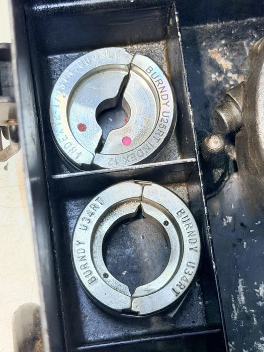 BURNDY REVOLVER HYPRESS Y750 Hydraulic Crimper With 5 Die Sets