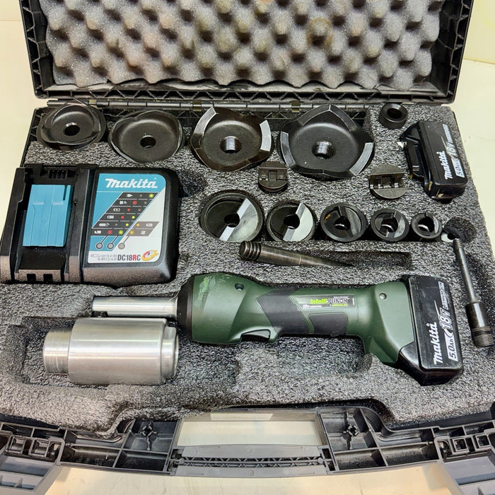 Greenlee LS100X Intelli-Punch 11-Ton Hydraulic Knockout Punch Set 1/2" - 4" #19