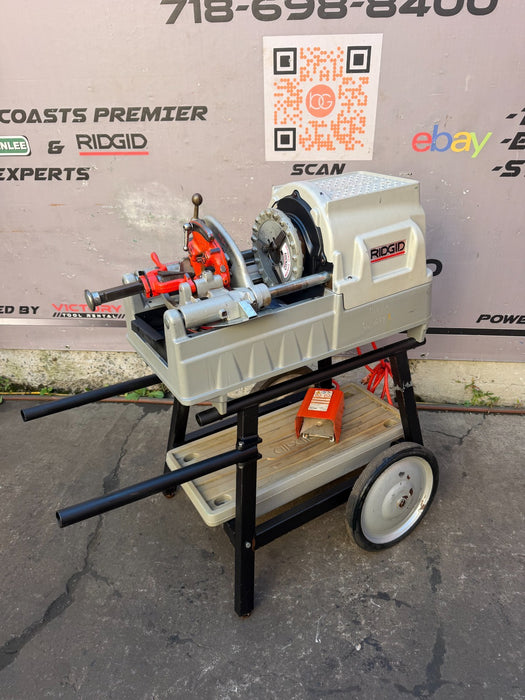 2018 RIDGID 535 V3 Pipe Threading Machine w/ Universal Cart & 811A Dies ET5