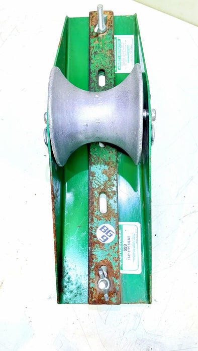 Greenlee 659 22" Tray-Type Cable Pulling Sheave BG9
