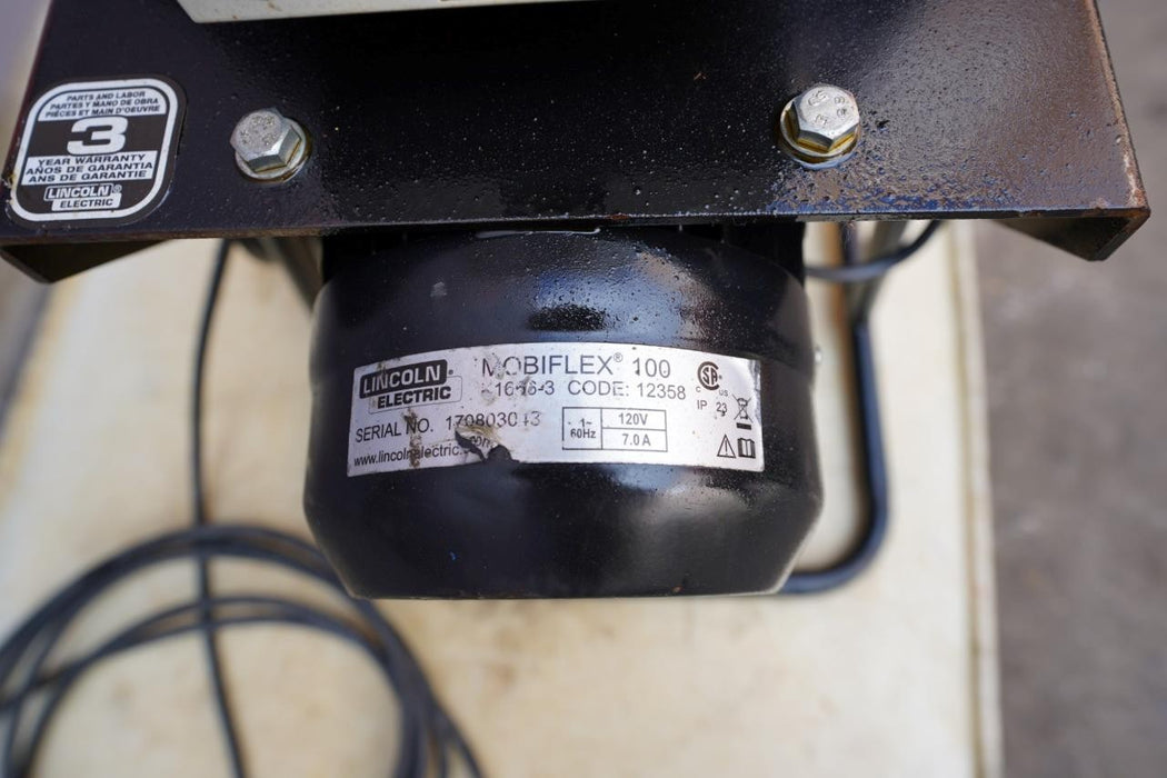 Lincoln Welder Mobiflex 100 Weld Fume Exhaust Unit 115V K1666-3 New Condition #1