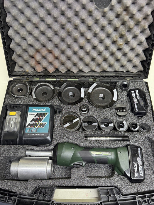 Greenlee LS100X Intelli-Punch 11-Ton Hydraulic Knockout Punch Set 1/2" - 4" #15