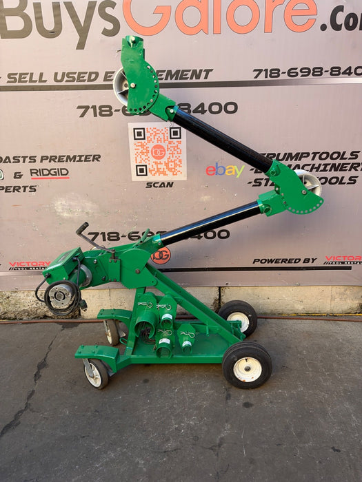 Greenlee UT10 Cable Puller w/ Mobile VersiBoom, 2.5-5" Adapters, 10000lb