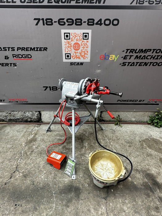 Ridgid 300 T-2 Pipe Threader Threading Machine 811Die Oiler Works Great