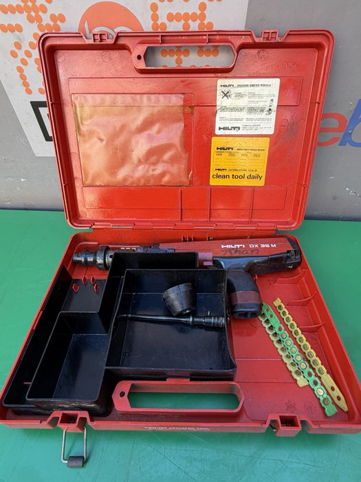 Hilti DX36M Powder Actuated Nail Gun & Case Extras #10