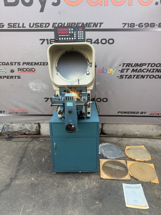 Deltronic 14" Optical Comparator DH14-MPC4, Surface Illumination, DRO.