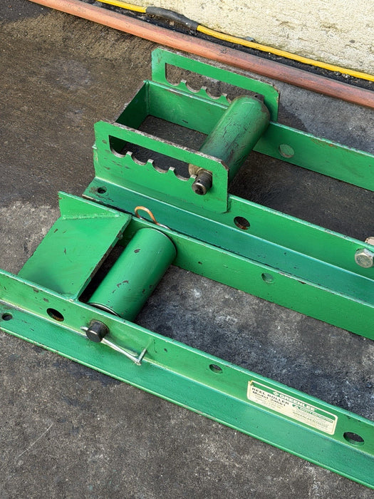 2 Greenlee 39661 Roller Assembly Reel 6in 2000lb Capacity 48in Length
