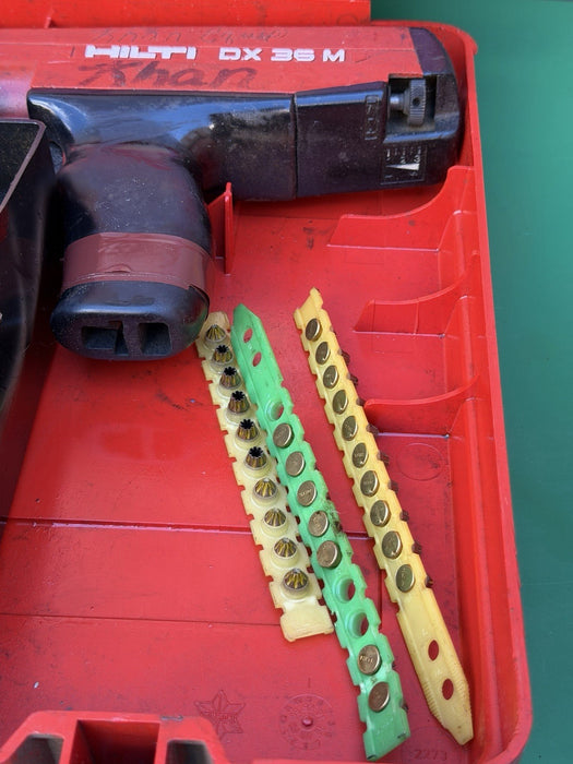 Hilti DX36M Powder Actuated Nail Gun & Case Extras #10