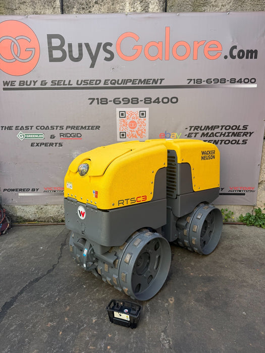 2019 Wacker Neuson RTSC3 Remote-Controlled Trench Roller| Raptor Lined | 400 HRS