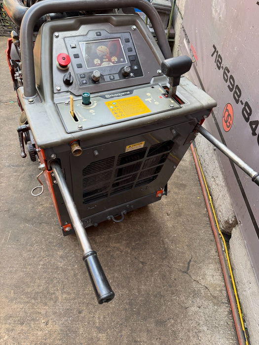 2016 Husqvarna FS-5000D Walk Behind Concrete Saw 26" Working Great, VIDEO