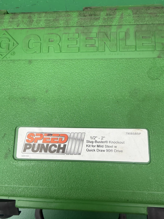 Greenlee 7908SBSP Speed Punch Knockout Kit 1/2 to 2" Brand New.  Punches Only #1