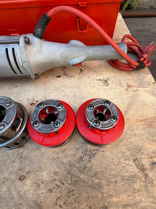Ridgid 700 Pipe Threader Machine With 1/2"-2" Dies & Box #1