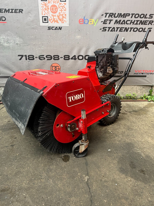TORO 36" Walk-Behind Rotary Broom Kohler 208cc Power Steering Commercial #2