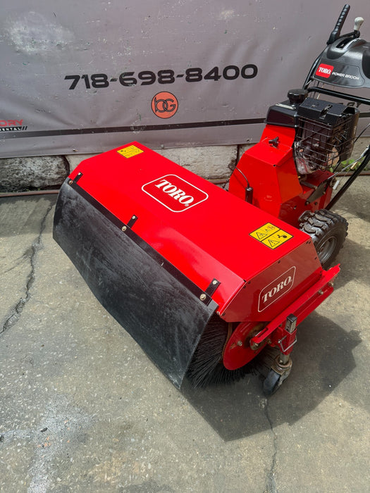 TORO 36" Walk-Behind Rotary Broom Kohler 208cc Power Steering Commercial #4
