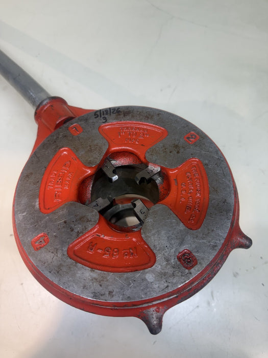 RIDGID Model 65-R  1 to 2" pipe threader treading die with handle made-in-USA #3