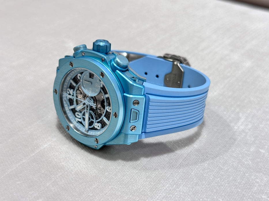 Hublot Big Bang Unico Summer 42mm Limited Edition in Turquoise Blue - Full Set