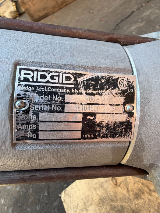 Ridgid 700 Pipe Threader Machine With 1/2"-2" Dies & Box #1