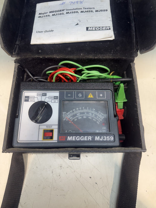 AVO Megger MJ359 Hand Crank Insulation & Continuity Tester.  Works Fine.