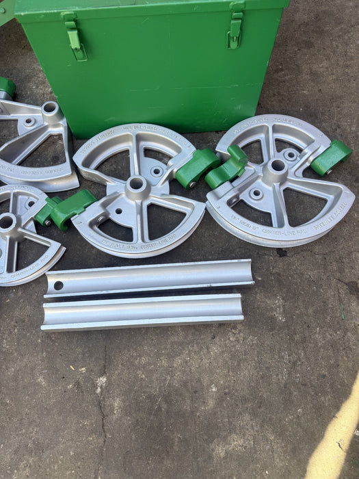 Greenlee 1818 Mechanical Conduit Bender for EMT IMC Rigid Aluminum 1/2"-2" Set4