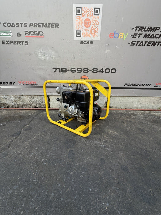 2021 Wacker Neuson PT4A 4" Portable Self-Priming Trash Water Pump Honda