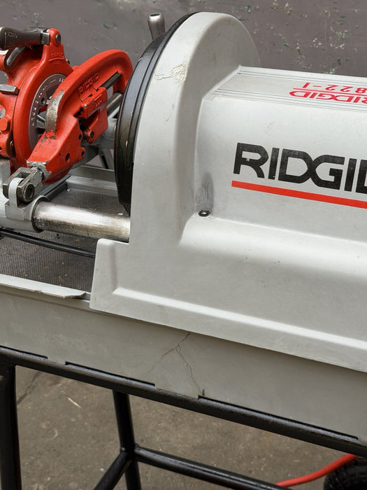RIDGID® 1822-I Auto Chuck Pipe Threader with 811A Die & Cart, Excellent ✅