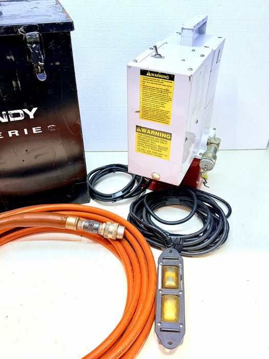 Burndy EPP-10EC Series Hydraulic Electric Pump 10k Psi + Case & Hose Crimper BG6