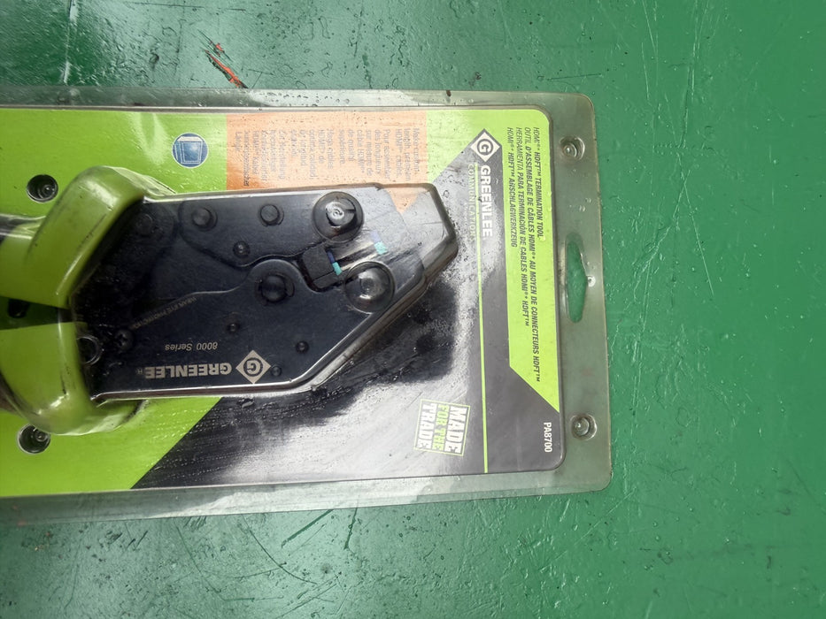 Greenlee PA8700 Termination Crimper HDMI HDFT.  New Condition.  #1