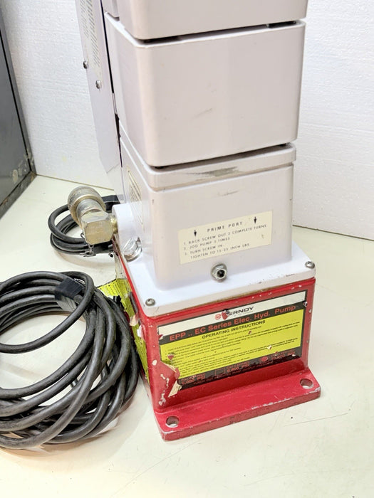 Burndy EPP-10EC Series Hydraulic Electric Pump 10k Psi + Case & Hose Crimper BG6