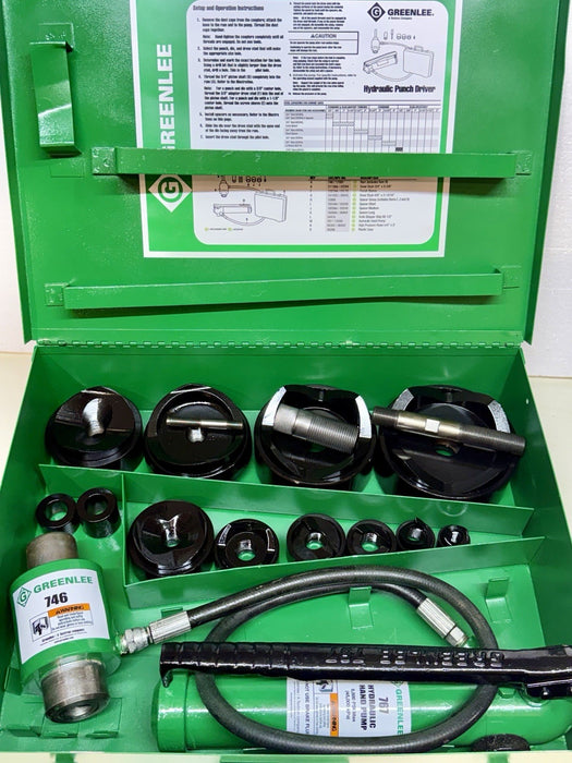 Greenlee 7310SB Slug Buster Knockout Punch Set 1/2 “- 4" Conduit Refurbished BG7
