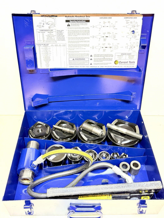 CURRENT TOOLS 154PM Hydraulic Knockout Set  1/2" - 4" Punch Driver KO Kit BG19