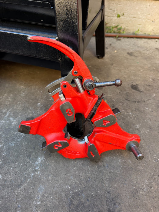 RIDGID 1224 Power Pipe Threader 1/2"-4" w/ 711 & 714 Die Heads Complete