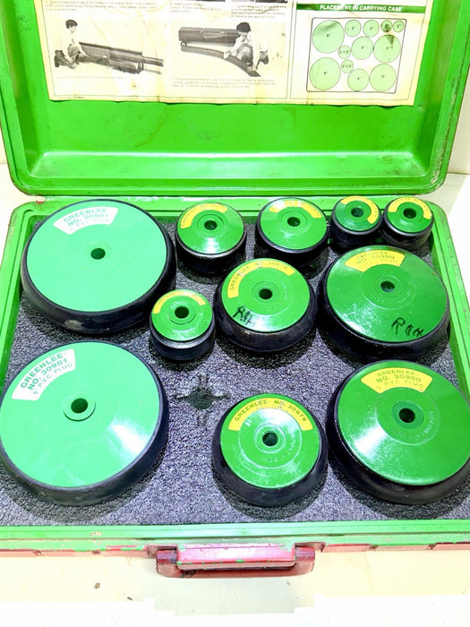 Greenlee 859 PVC Plug Set 2" - 6" Pipe Conduit for 847 848 Heaters (11) Plugs