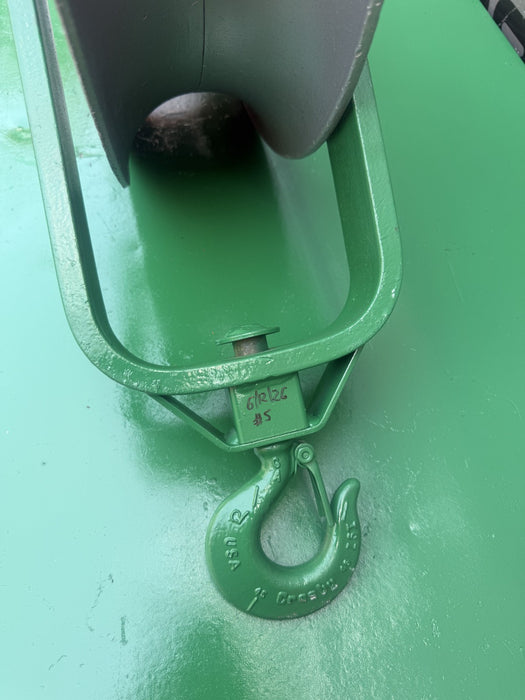 Greenlee 18 inch  4000lbs  Sheave Cable Puller  Tugger.  Works Fine. 6/12 #5